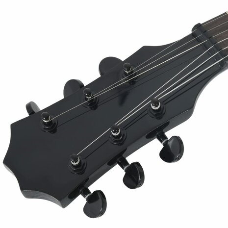 Gitaar voor beginners elektrisch met tas 3/4 30&quot; zwart