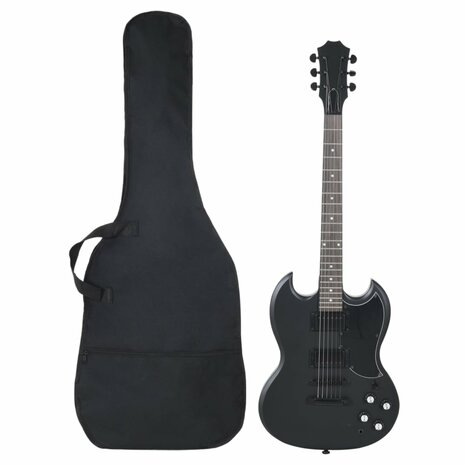 Gitaar voor beginners elektrisch met tas 4/4 39&quot; zwart