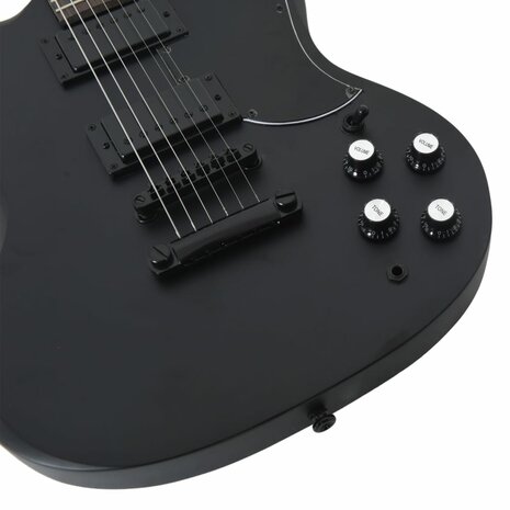 Gitaar voor beginners elektrisch met tas 4/4 39&quot; zwart