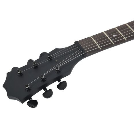 Gitaar voor beginners elektrisch met tas 4/4 39&quot; zwart