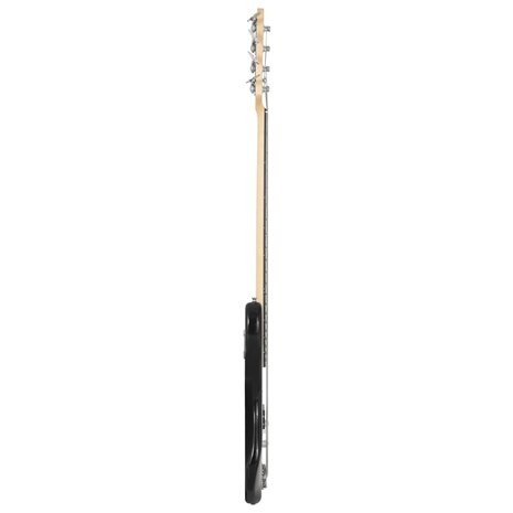 Basgitaar voor beginners elektrisch met tas 4/4 46&quot; bruin wit
