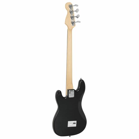 Basgitaar voor beginners elektrisch met tas 4/4 46&quot; bruin wit