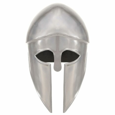 Soldatenhelm Grieks replica LARP staal zilverkleurig