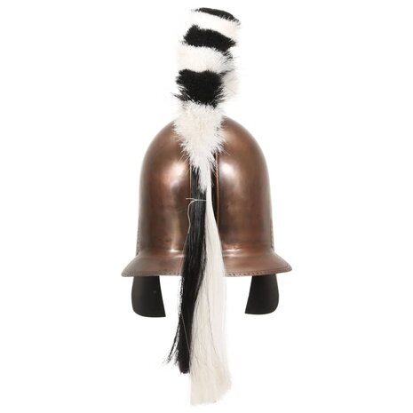 Soldatenhelm Grieks replica LARP staal koperkleurig