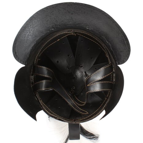 Soldatenhelm Grieks replica LARP staal koperkleurig