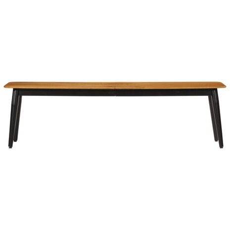 Bankje 160x40x45 cm massief mangohout en ijzer