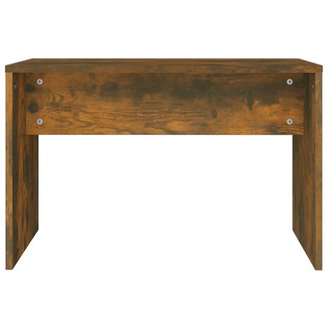 Kaptafelkruk 70x35x45 cm bewerkt hout gerookt eikenkleurig