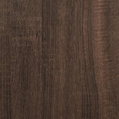 Bureau met LED-verlichting 200x55x91 cm hout bruin eikenkleurig