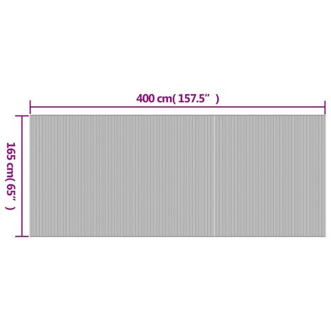 Kamerscherm 165x400 cm bamboe grijs
