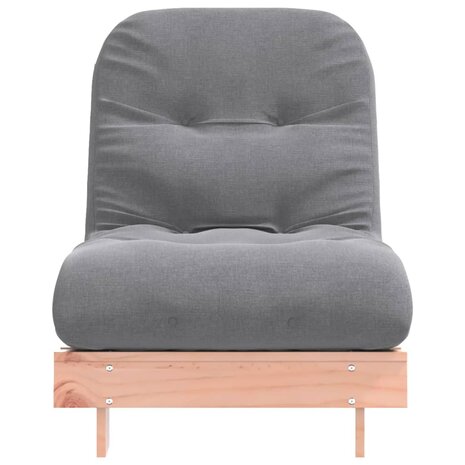Futon slaapbank met matras 70x206x11 cm massief douglashout