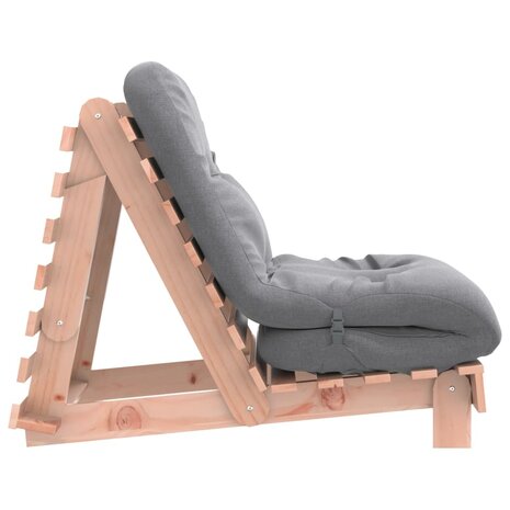 Futon slaapbank met matras 70x206x11 cm massief douglashout
