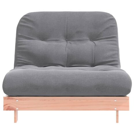 Futon slaapbank met matras 100x206x11 cm massief douglashout