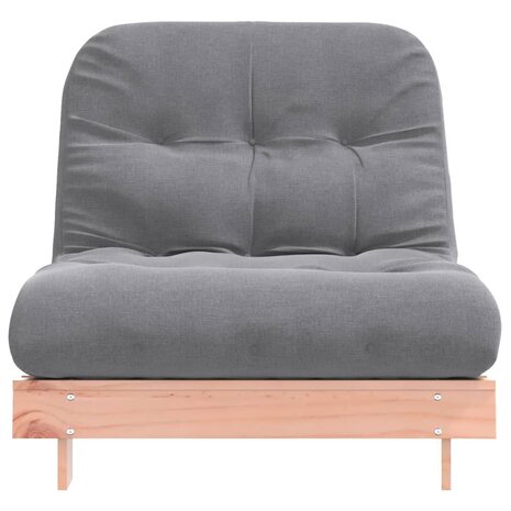 Futon slaapbank met matras 90x206x11 cm massief douglashout