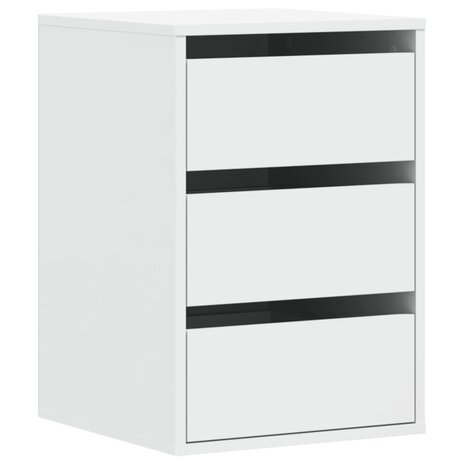 Ladekast 40x41x58 cm bewerkt hout wit