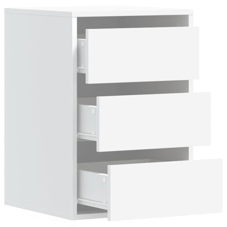 Ladekast 40x41x58 cm bewerkt hout wit