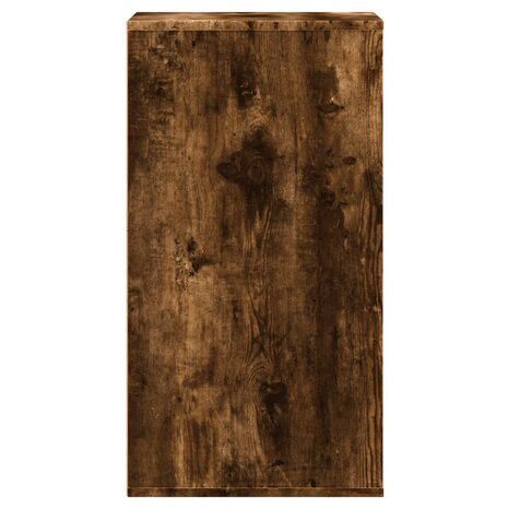 Ladekast 40x41x76 cm bewerkt hout gerookt eikenkleurig