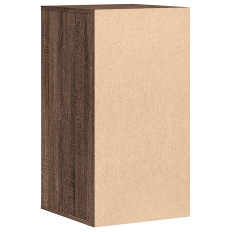Ladekast 40x41x76 cm bewerkt hout bruin eikenkleurig
