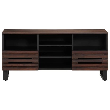 Tv-meubel 100x34x46 cm massief mangohout bruin