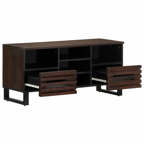 Tv-meubel 100x34x46 cm massief mangohout bruin