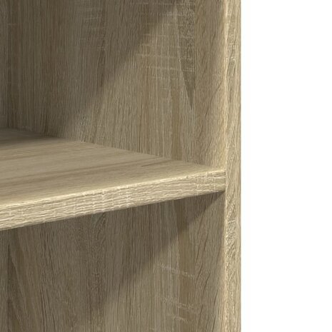 Bijzettafel met wieltjes 55x60x78 cm hout sonoma eikenkleurig