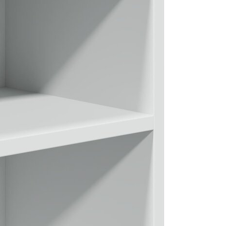 Bijzettafel met wieltjes 55x60x78 bewerkt hout wit