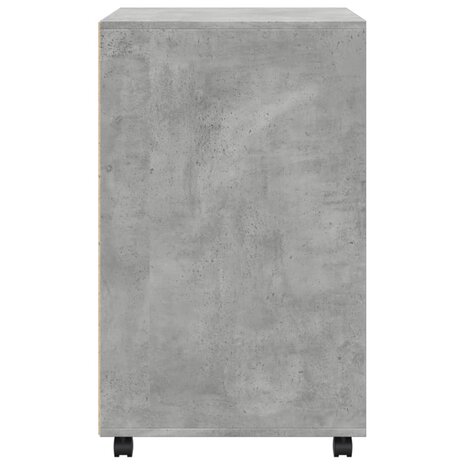 Rolkast 60x48x81 cm bewerkt hout betongrijs