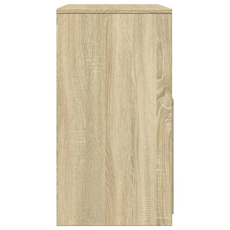 Kaptafel met krukje 60x40x113,5 cm sonoma eikenkleurig