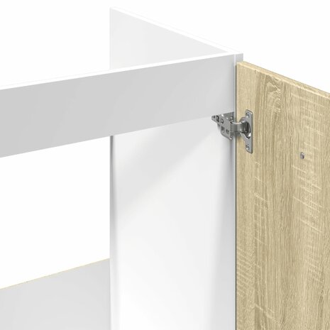 Onderkast 80x46x81,5 cm bewerkt hout sonoma eikenkleurig