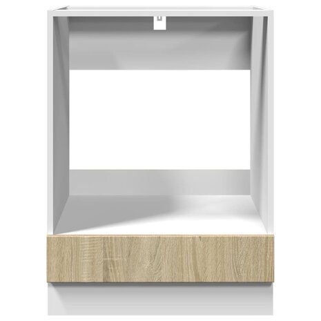 Ovenkast 60x46x81,5 cm spaanplaat sonoma eikenkleurig