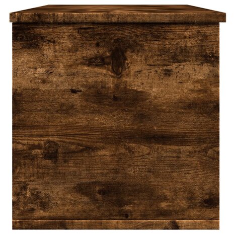 Opbergbox 102x35x35 cm bewerkt hout gerookt eikenkleurig