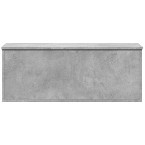 Opbergbox 90x35x35 cm bewerkt hout betongrijs