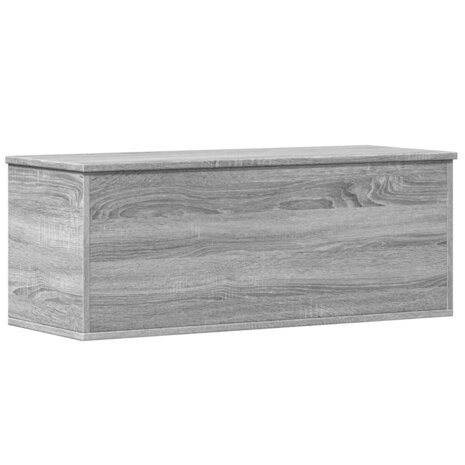 Opbergbox 90x35x35 cm bewerkt hout grijs sonoma eikenkleurig