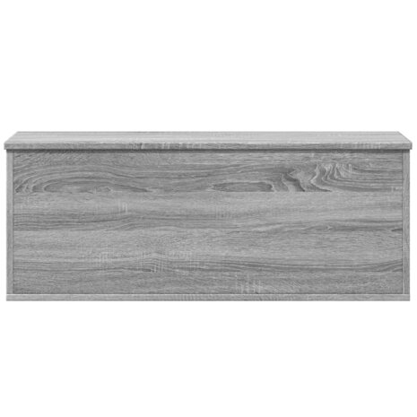 Opbergbox 90x35x35 cm bewerkt hout grijs sonoma eikenkleurig