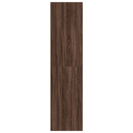 Kledingkast 30x50x200 cm bewerkt hout bruin eikenkleur