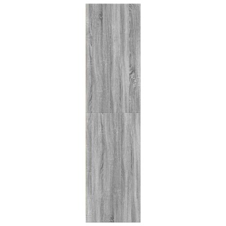 Kledingkast 30x50x200 cm bewerkt hout grijs sonoma eikenkleur