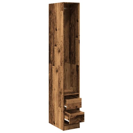Kledingkast 30x50x200 cm bewerkt hout oud hout