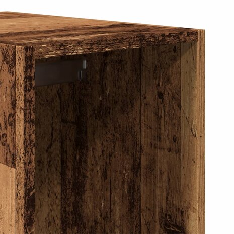 Kledingkast 30x50x200 cm bewerkt hout oud hout