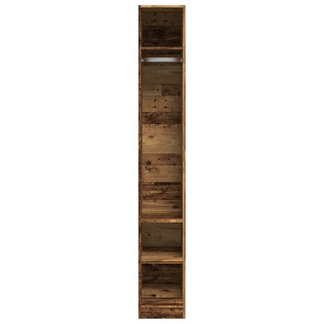 Kledingkast 30x50x200 cm bewerkt hout oud hout