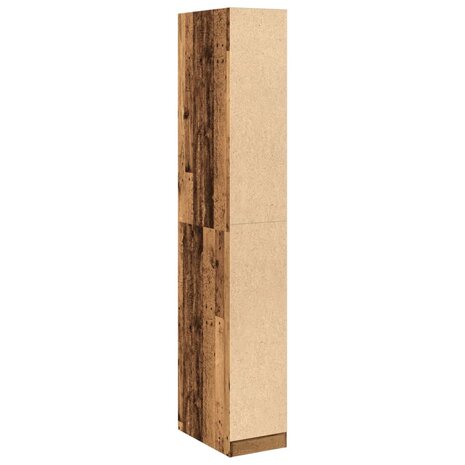 Kledingkast 30x50x200 cm bewerkt hout oud hout