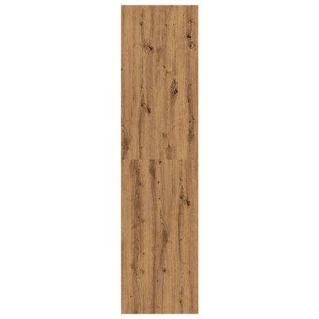 Kledingkast 30x50x200 cm bewerkt hout artisanaal eikenkleur