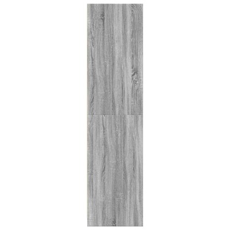 Kledingkast 30x50x200 cm bewerkt hout grijs sonoma eikenkleur
