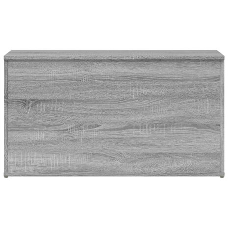 Opbergkist 84x42x46 cm bewerkt hout grijs sonoma eikenkleurig