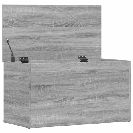 Opbergkist 84x42x46 cm bewerkt hout grijs sonoma eikenkleurig