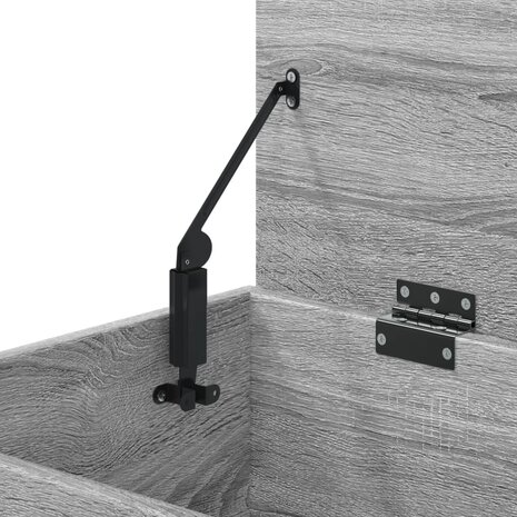 Opbergkist 84x42x46 cm bewerkt hout grijs sonoma eikenkleurig