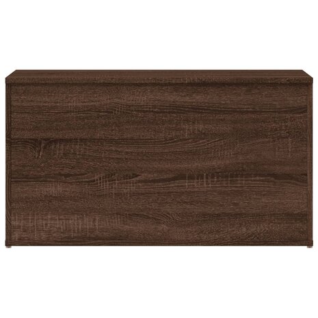 Opbergkist 84x42x46 cm bewerkt hout bruin eikenkleur