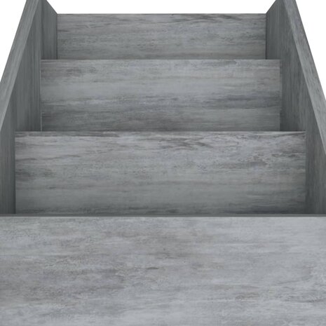 Kindertijdschriftenrek 71x30x78,5 cm bewerkt hout betongrijs