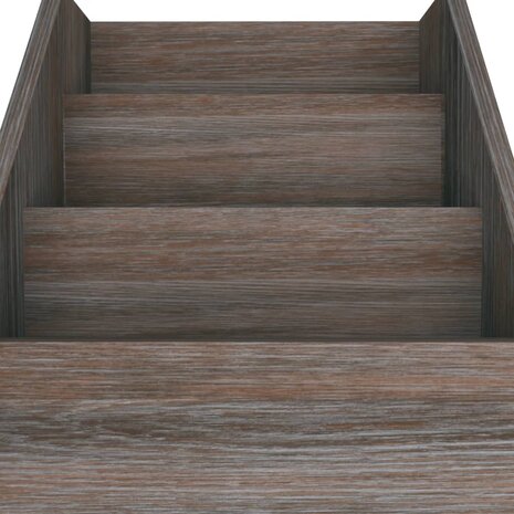 Kindertijdschriftenrek 71x30x78,5 cm hout grijs en eikenkleur