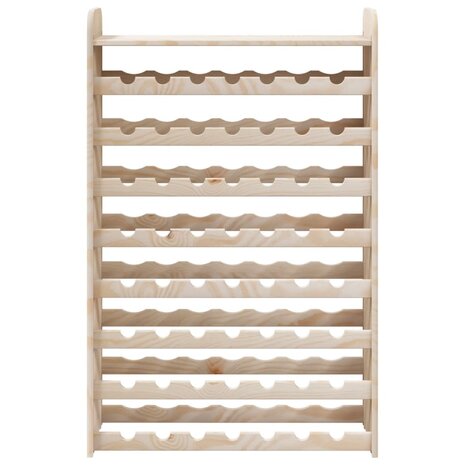 Wijnrek met bovenblad 72,5x25x111,5 cm massief grenenhout