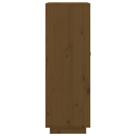 Wijnkast 45x34x100 cm massief grenenhout honingbruin