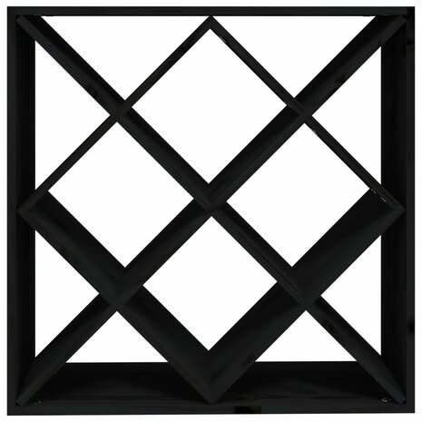 Wijnkast 62x25x62 cm massief grenenhout zwart